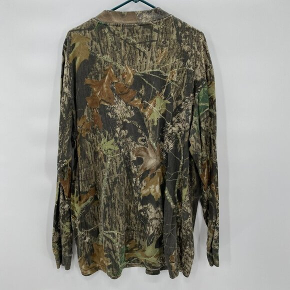 Redhead Green Camouflage Long Sleeve Cotton T-Shirt Men’s 2XL - Picture 4 of 6